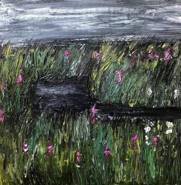 художник Нестеренко Эдит - картина Цветение темной воды