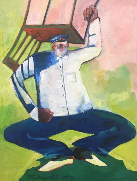 художник Oleynikova Lera - картина У них уже есть на что сесть